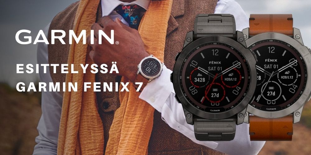 Esittelyssä Garmin Fenix 7 GPS-älykellot