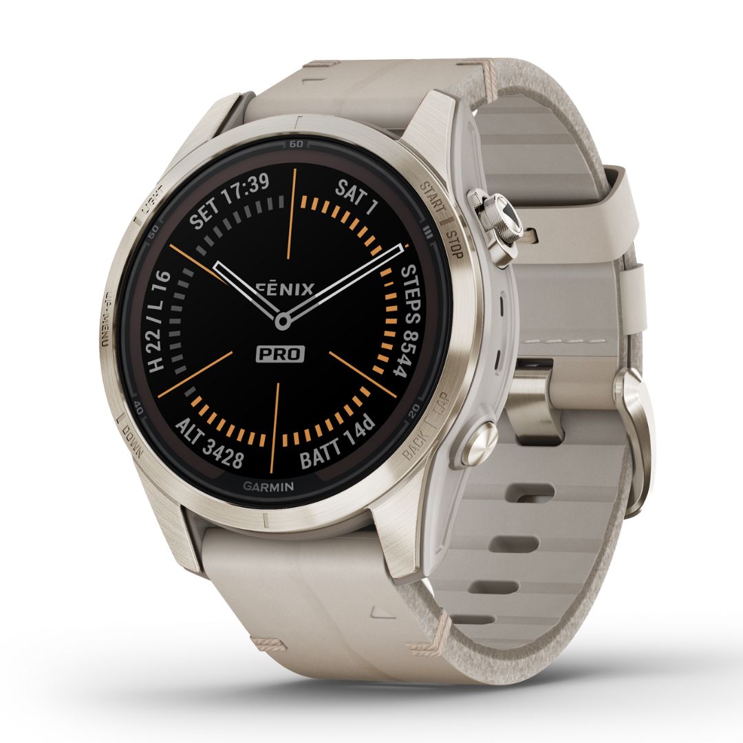 Garmin fenix 7S Pro Sapphire Solar GPS Smartwatch 42 mm Fiber-reinforced  polymer Carbon Gray DLC Titanium 010-02776-10 - Best Buy