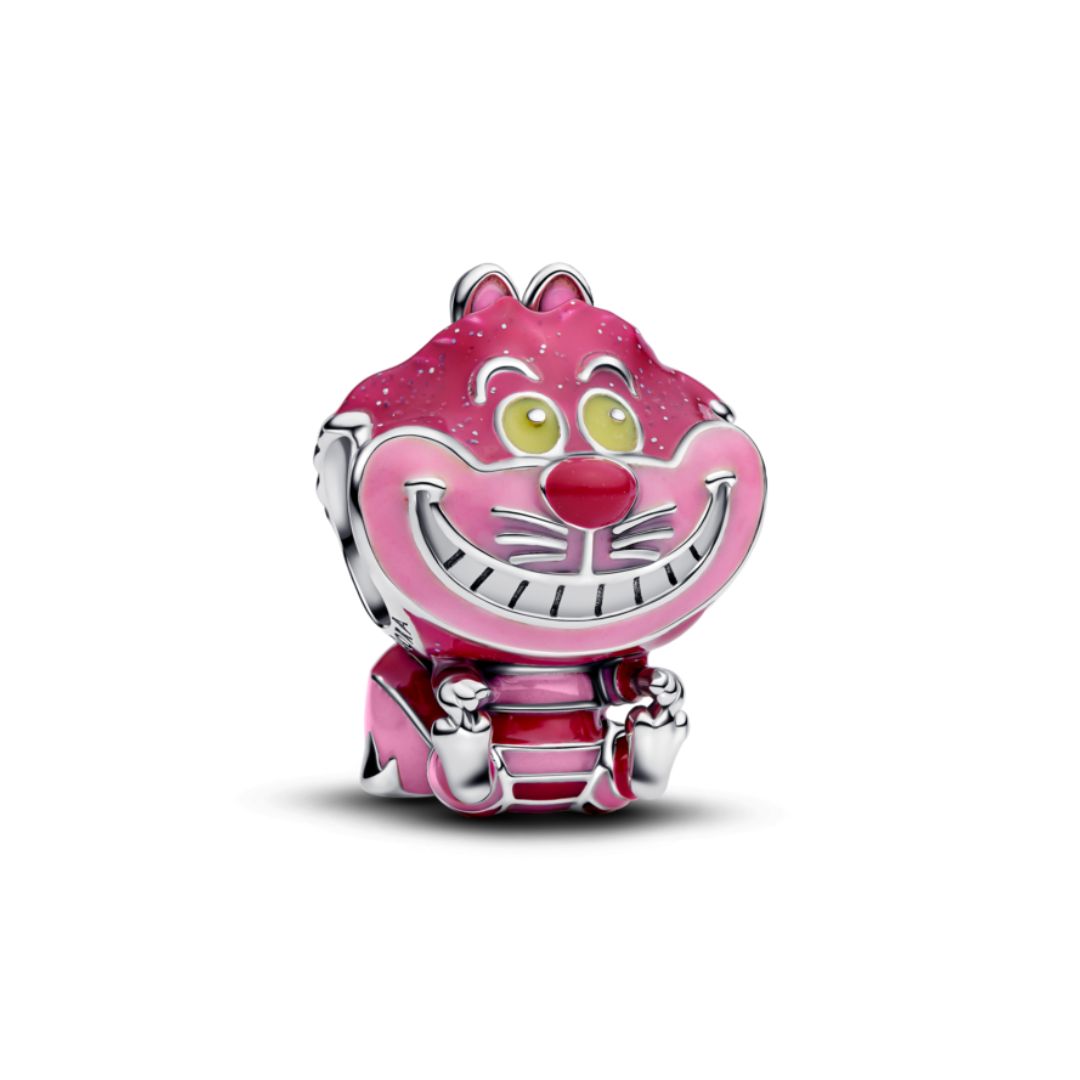 Pandora Disney Alice in Wonderland Cheshire Cat Charm, Silver, 794025C