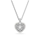 Swarovski Hyperbola Heart riipus, vaalea metalli ja kirkkaat kristallit, 5684386