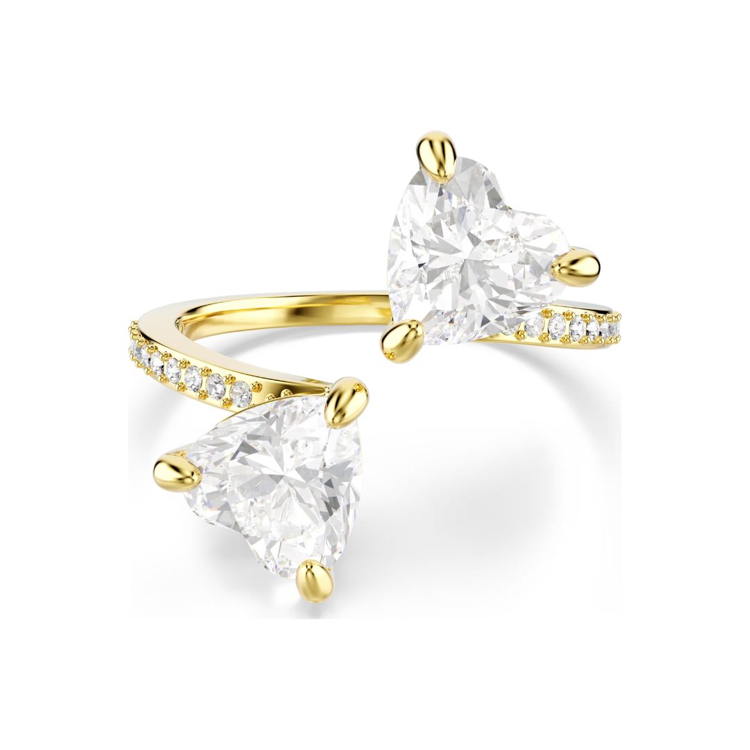 Swarovski Mesmera Ring, Yellow Gold and White Crystals