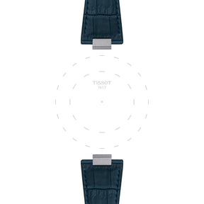 Tissot PRX ranneke, 12 mm, tummansininen nahka, T852047701