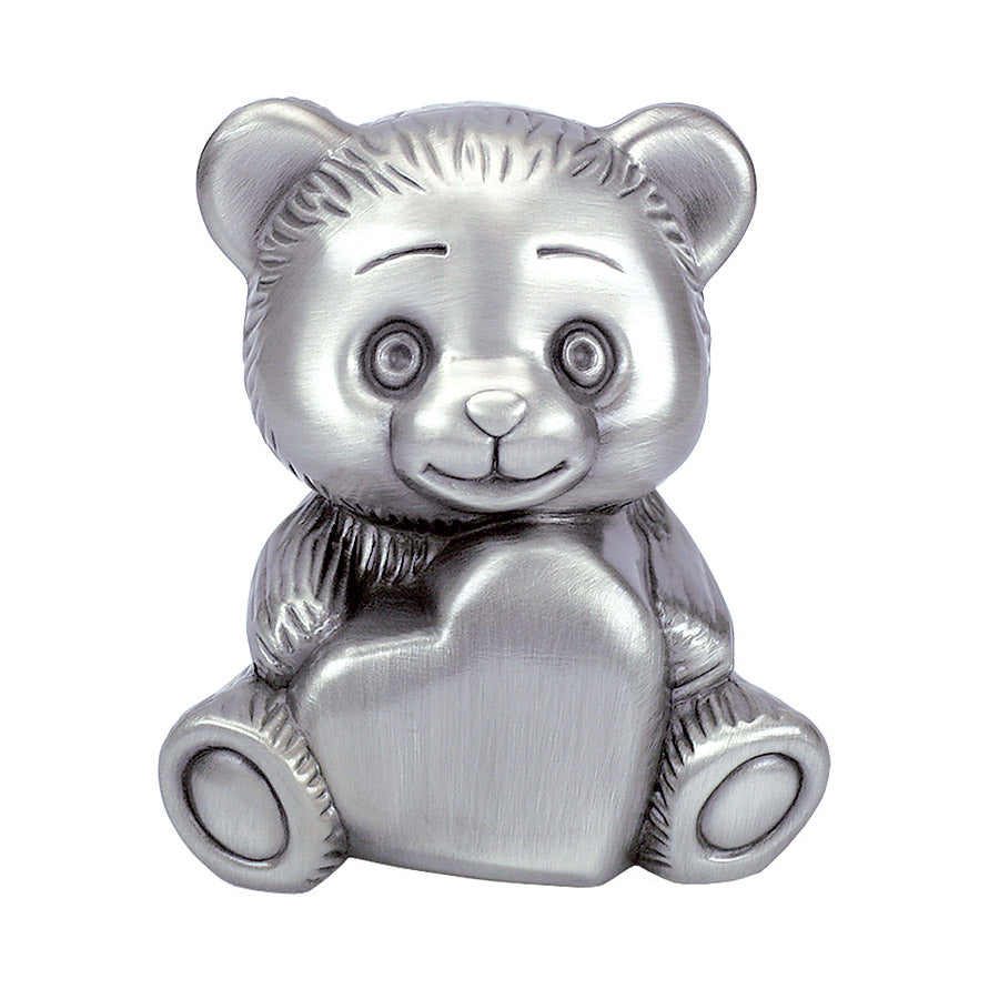 Savings clip teddy bear and heart