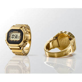 Casio CRW-001G-9ER sormuskello,  kullanvärinen ranneke ja kuori