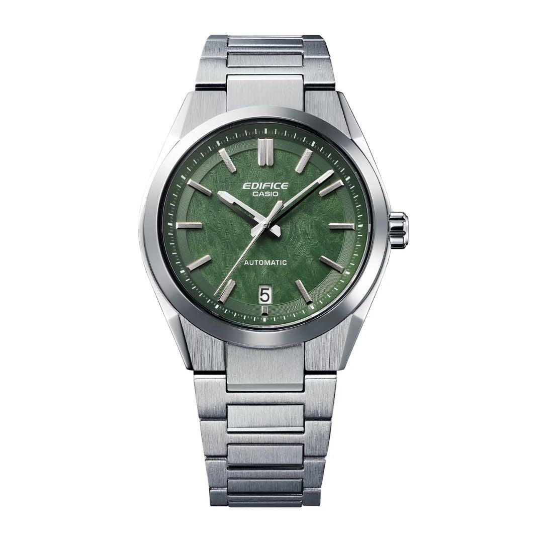 Casio EFK-100D-3AER rannekello ruohonvihreällä kellotaululla