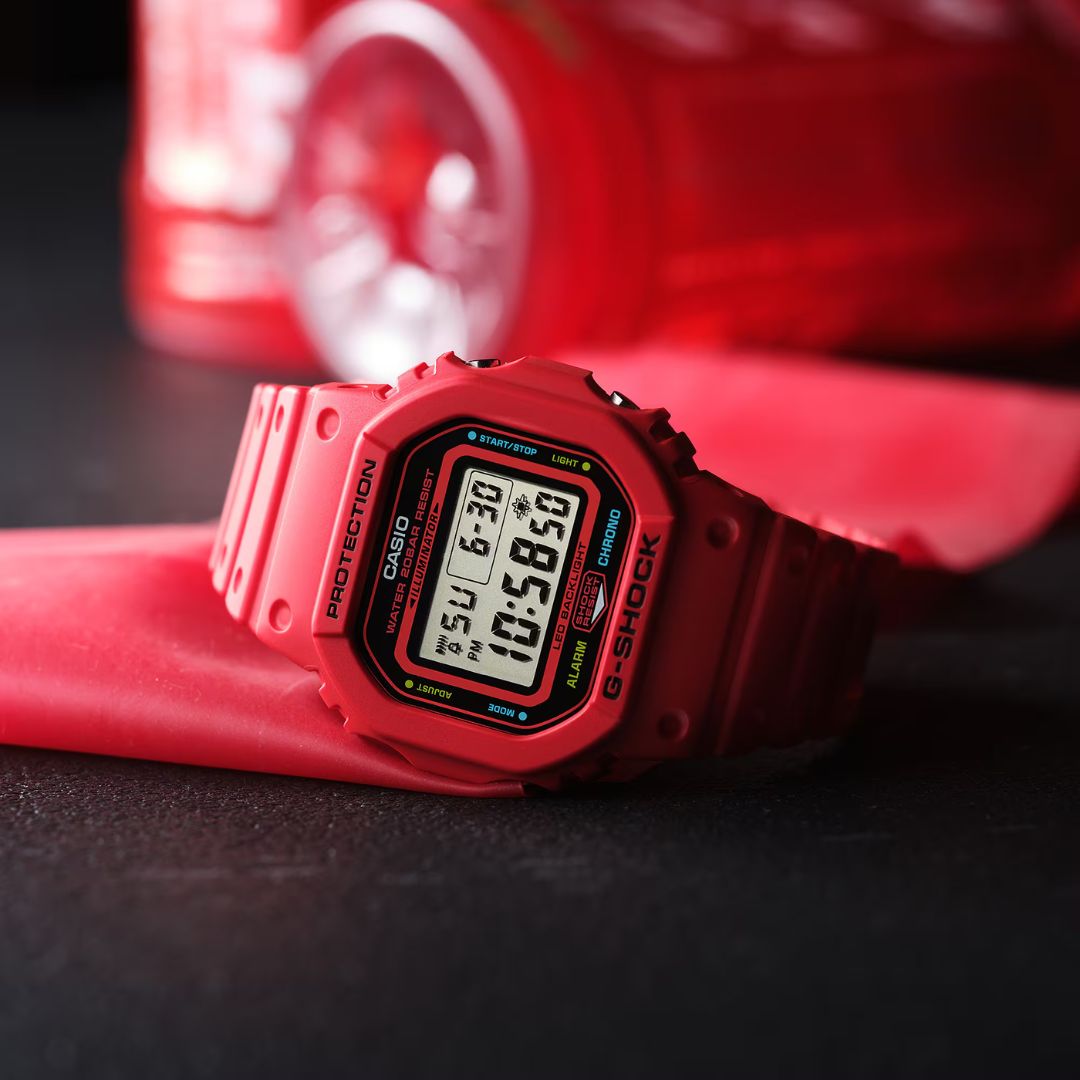 Casio G-Shock DW-5600EP-4ER punainen miesten rannekello