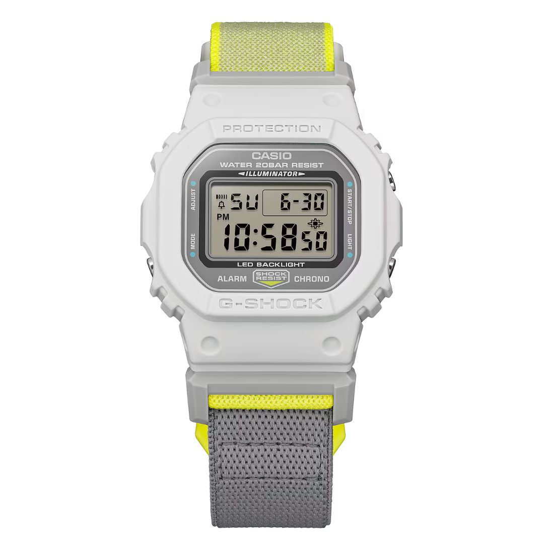 Casio G-Shock DW-5600MNC-7A8ER digitaalinen rannekello, valkoharmaa