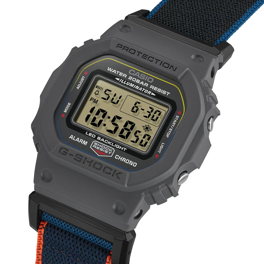 Casio G-Shock DW-5600MNC-8A2ER mustaharmaa rannekello