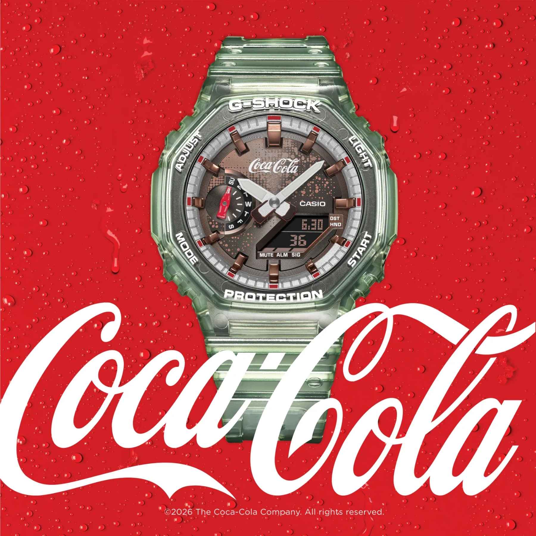 Casio G-Shock GA-2100CC-3A Coca Cola -rannekello