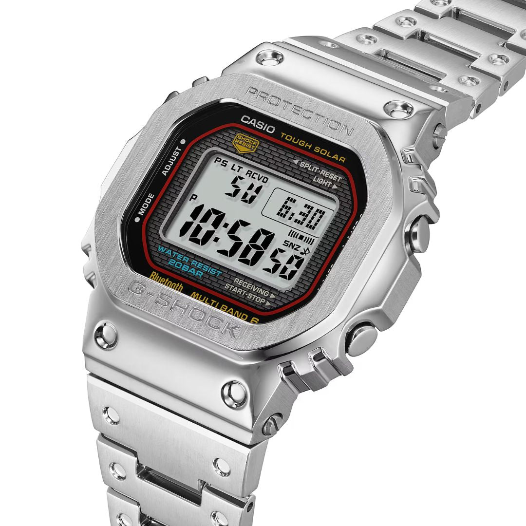 Casio G-Shock GMW-B5000D-1CER miesten rannekello, hopeanharmaa