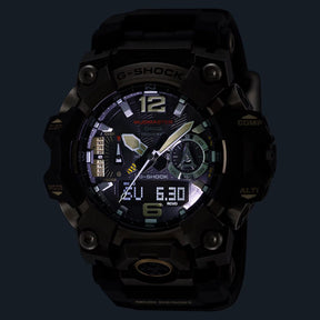 Casio G-Shock Mudmaster GWG-B1000-1AER rannekello Super Illuminator -valolla ja Neobrite-viisareilla