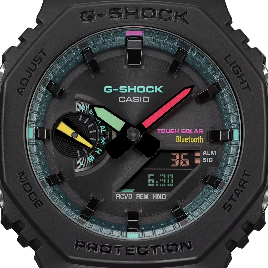 Casio G-Shock rannekello GA-B2100MF-1AER, anadigi-näyttö