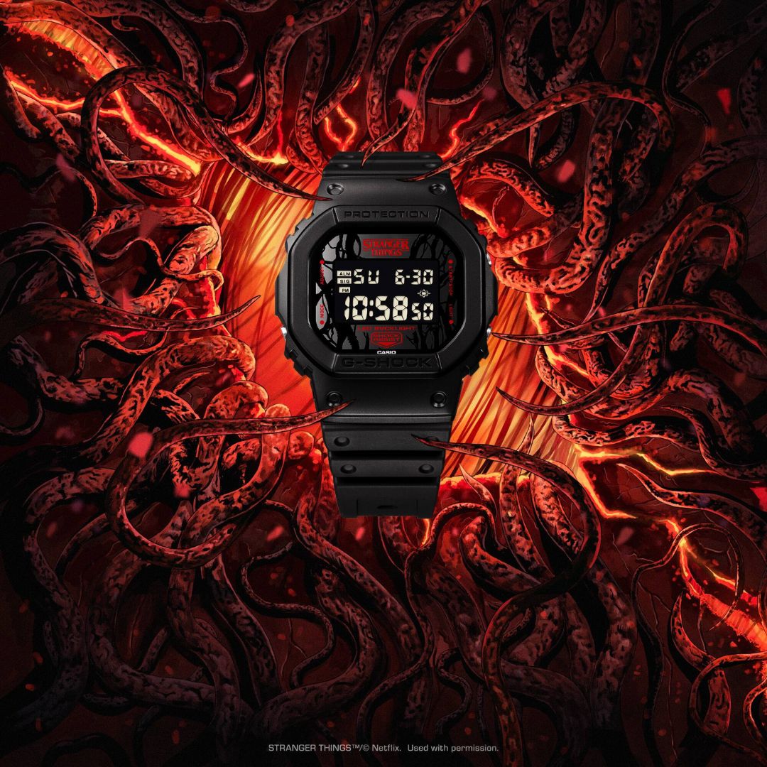 Casio G-Shock x Stranger Things DW-5600STT-1ER digitaalinen rannekello