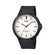 Montre Casio MW-59-7E Analogique Quartz - Cadran Blanc, Bracelet Noir Résine, Unisexe, Neuve Avec étiquettes