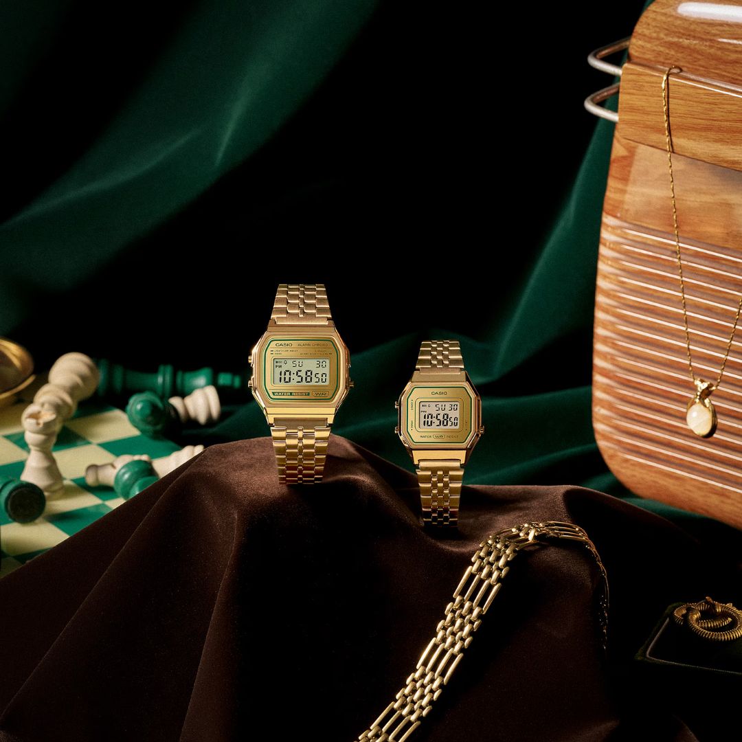 Casio Vintage A158WEGV-9AEF rannekello, kullanvärinen runko