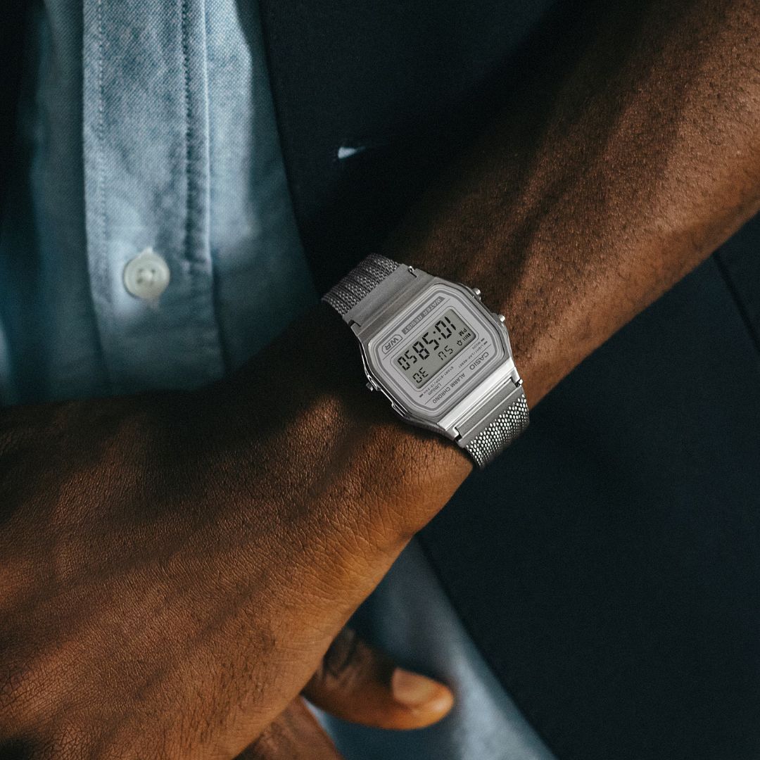 Casio Vintage A158WEM-7EF rannekello, unisex-malli