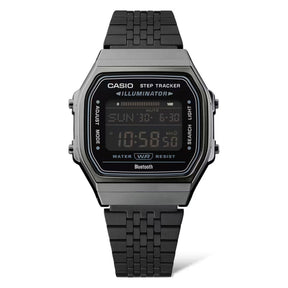 Musta Casio Vintage ABL-100WEGG-1BEF rannekello askelmittarilla