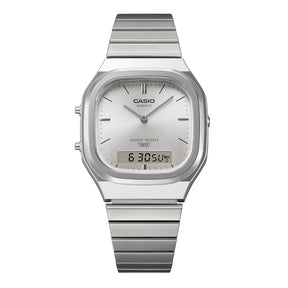 Casio Vintage AQ-240E-7AEF rannekello, hopeanvärinen