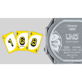 Casio Vintage UNO A168WEUC-1AER rannekello, takakansi