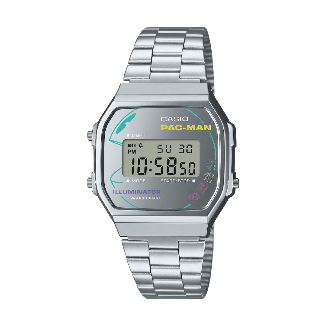 Casio Vintage x PAC-MAN A168WEPC-7AER rannekello