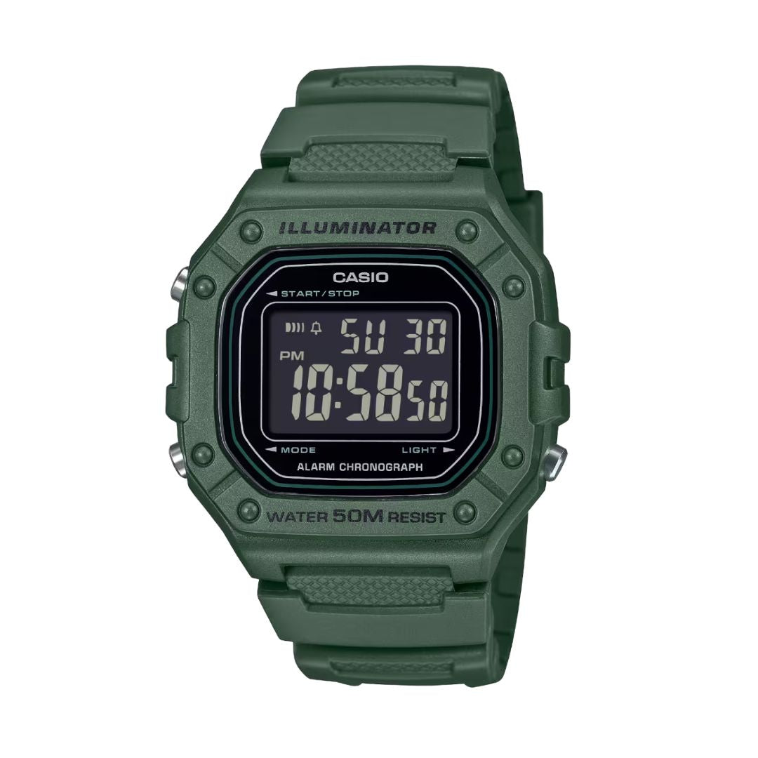 Casio W-218H-3BVEF rannekello