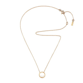 Efva Attling Little Roller Coaster kaulakoru, keltakulta ja makeanvedenhelmet, 3 kpl