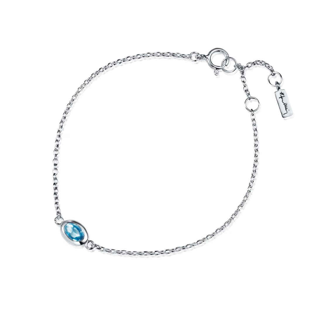Efva Attling Love Bead rannekoru, hopea ja topaasi