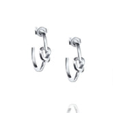 Efva Attling Love Knot Hoops korvakorut, hopeaa