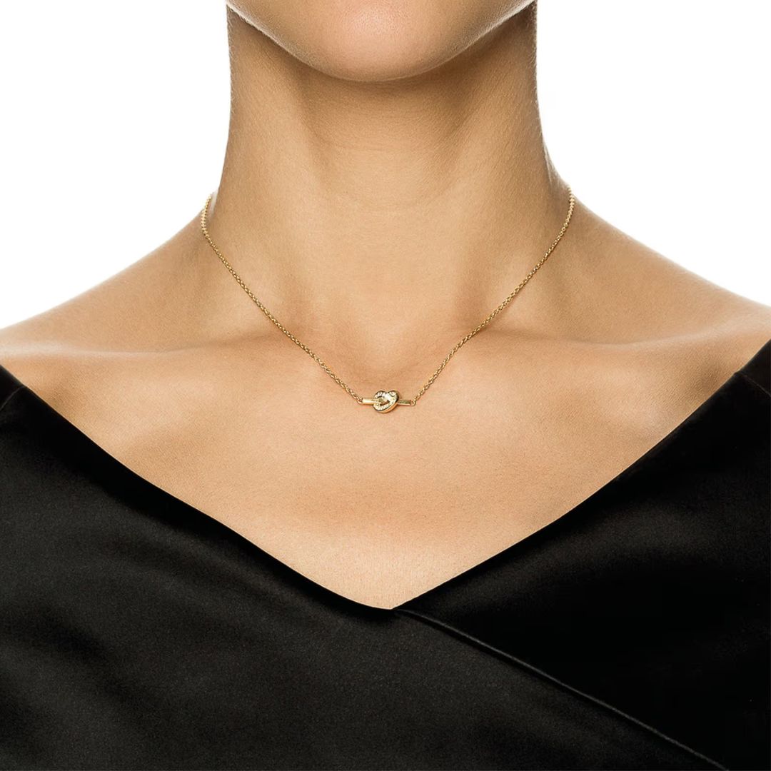 Efva Attling Love Knot & Stars kaulakoru, keltakultaa, timantit