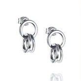 Efva Attling Messy Rings korvakorut, hopeaa