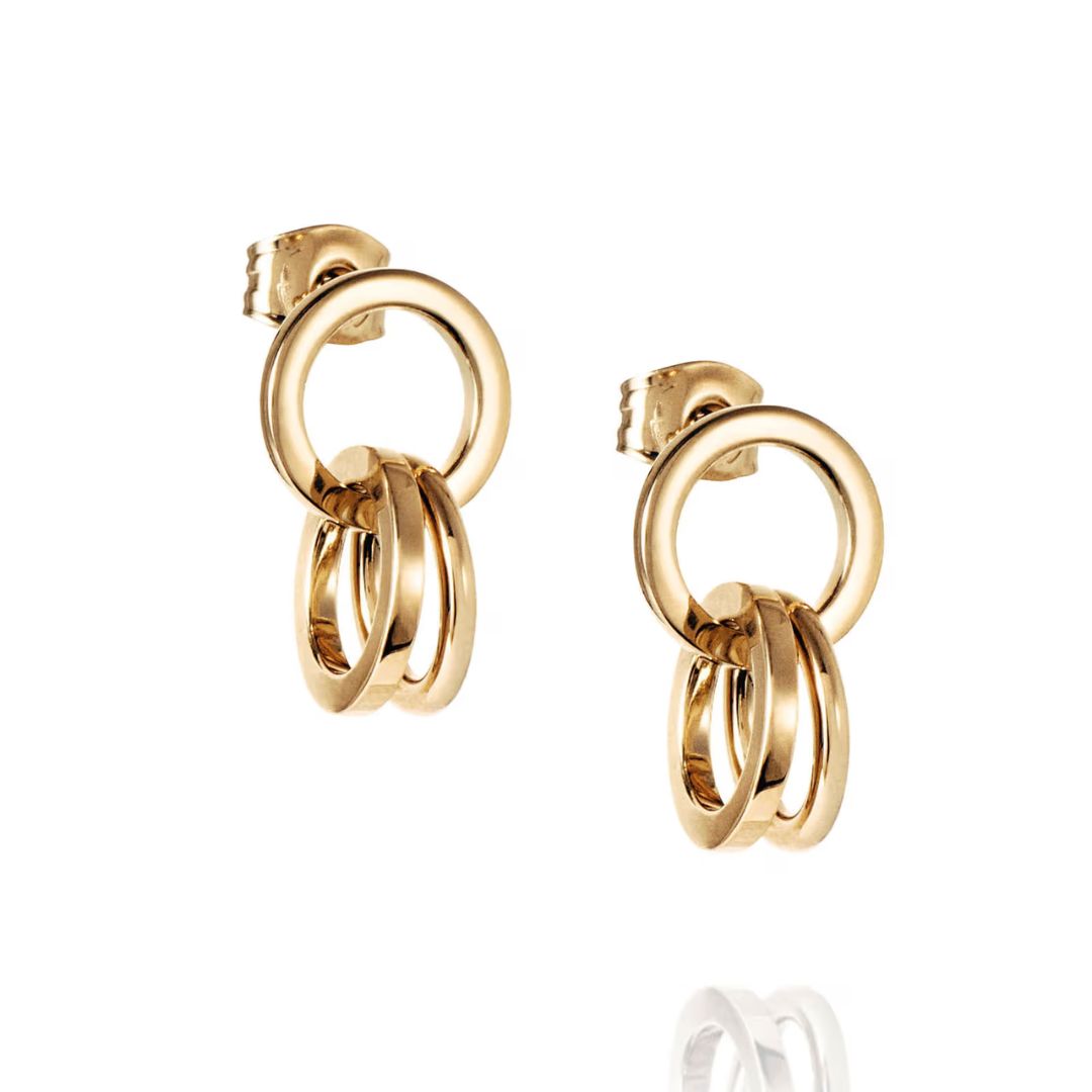 Efva Attling Messy Rings korvakorut, kullattua hopeaa