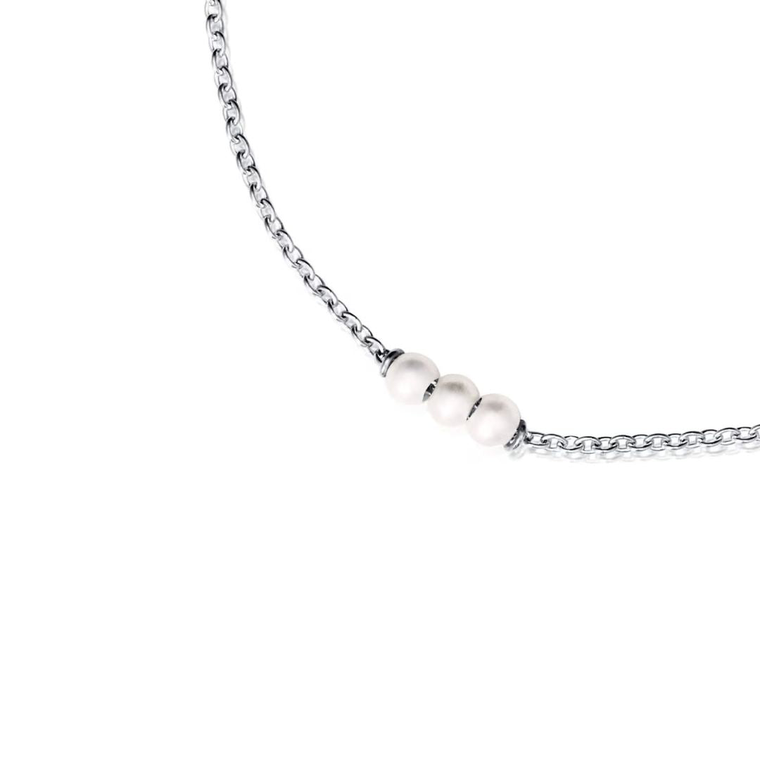 Efva Attling My Little Pearl rannekoru, 925 sterlinghopea ja makeanvedenhelmi, 3 kpl