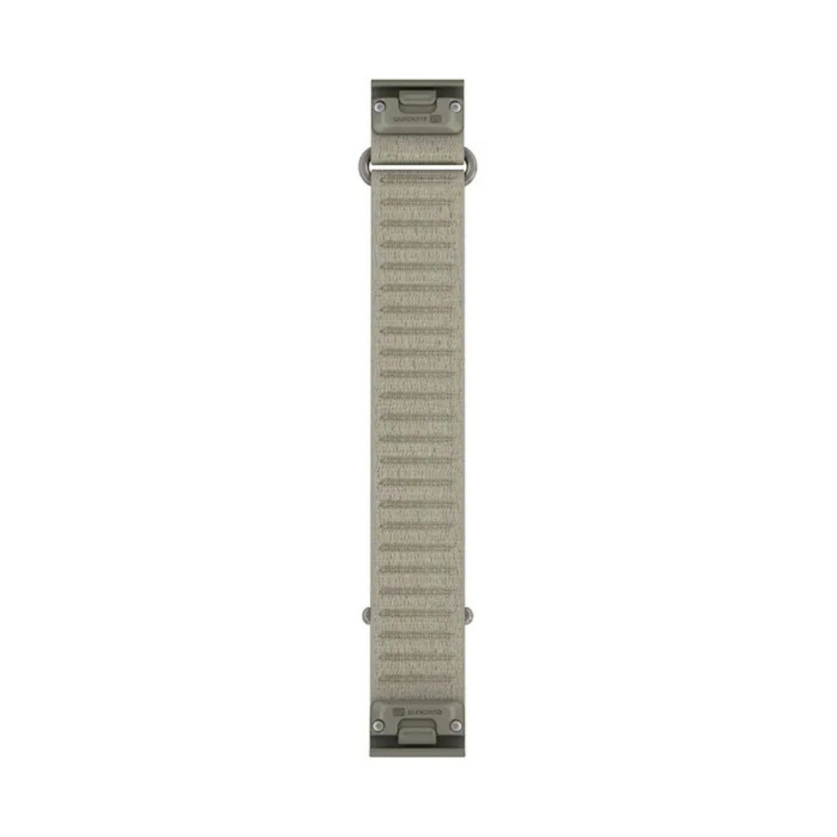 Garminin vaalea oliivinvihreä pitkä 20 mm kangasranneke metallikiinnikkeillä