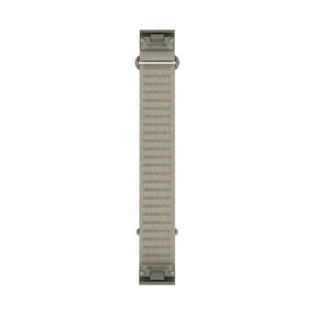 Garminin vaalea oliivinvihreä pitkä 20 mm kangasranneke metallikiinnikkeillä