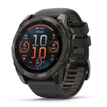 Garmin Fenix 8, 51 mm Amoled Sapphire, hiilenharmaa titaani ja musta, älykello 010-02905-21