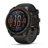 Garmin Fenix 8, 47 mm, Amoled Sapphire, hiilenharmaa titaani ja musta, älykello 010-02904-21