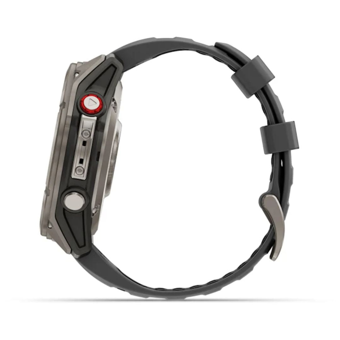 Garmin Fenix 8 Pro Amoled 51mm LTE Sapphire, grafiitinharmaa titaani ja musta ranneke, älykello 010-03199-11