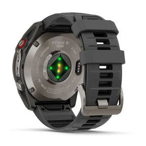 Garmin Fenix 8 Pro Amoled 51mm LTE Sapphire, grafiitinharmaa titaani ja musta ranneke, älykello 010-03199-11