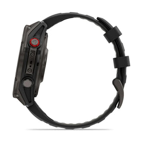 Garmin Fenix 8 Pro LTE, 47mm Amoled Sapphire, hiilenharmaa titaani ja musta ranneke, älykello 010-03198-01