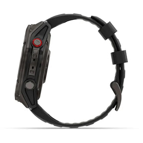 Garmin Fenix 8 Pro LTE, 51mm Amoled Sapphire, hiilenharmaa titaani ja musta ranneke, älykello 010-03199-01