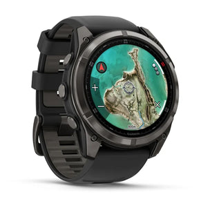 Garmin Fenix 8 Pro MicroLED 51mm LTE Sapphire, harmaa DLC-titaani ja musta ranneke, älykello 010-03380-01