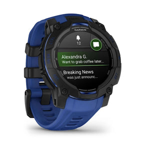 Garmin Instinct 3 AMOLED, 45mm, musta ja sähkönsininen, GPS-älykello 010-02936-03