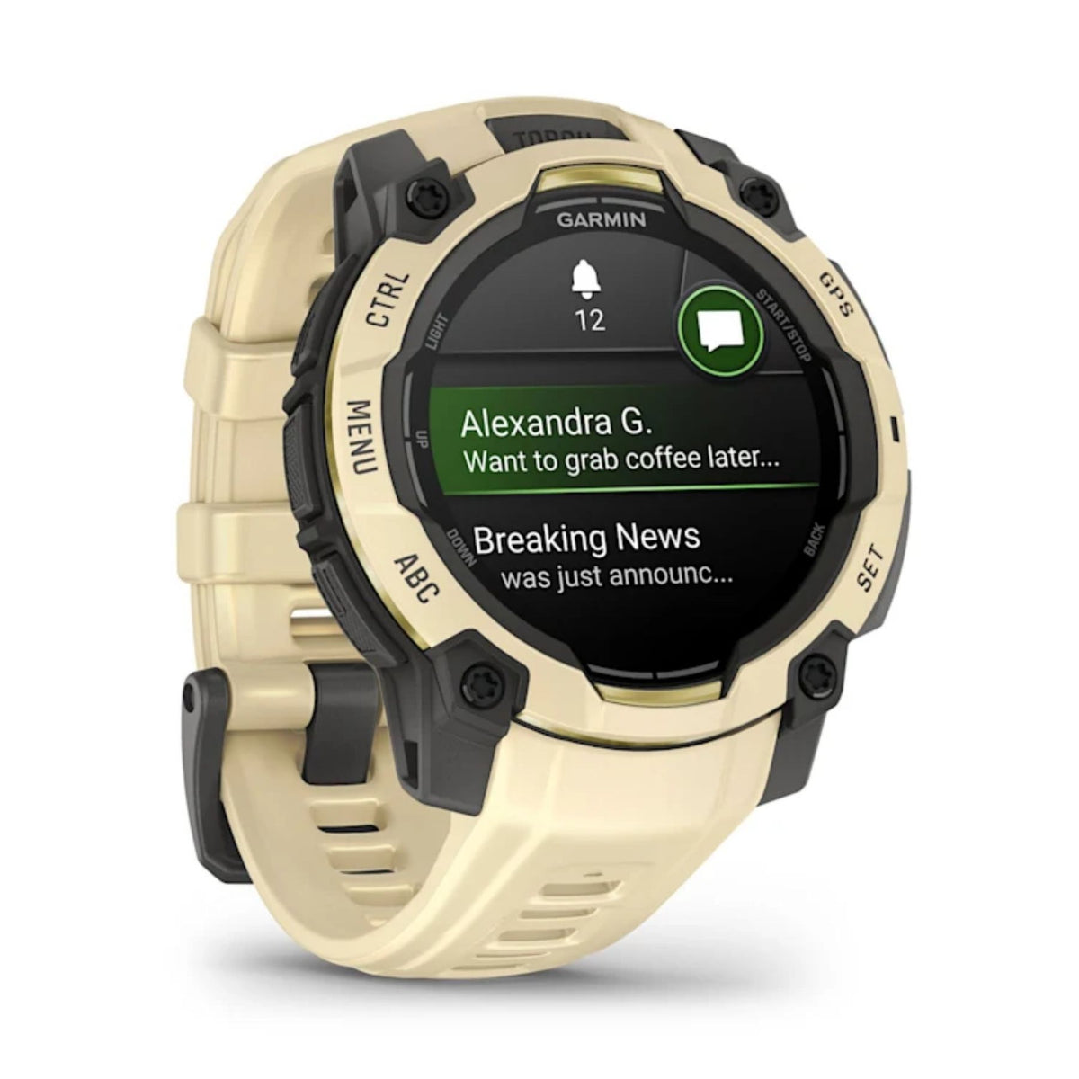 Garmin Instinct 3 AMOLED, 45mm, sitruunankeltainen, GPS-älykello, 010-02936-02