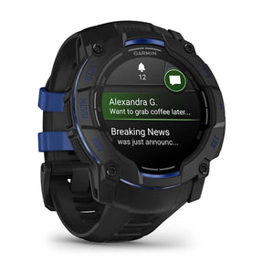 Garmin Instinct 3 AMOLED, 50mm, musta ja sähkönsininen, GPS-älykello 010-03020-03