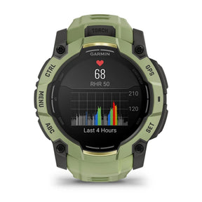 Garmin Instinct 3 AMOLED, 50mm, saniaisenvihreä, GPS-älykello 010-03020-02