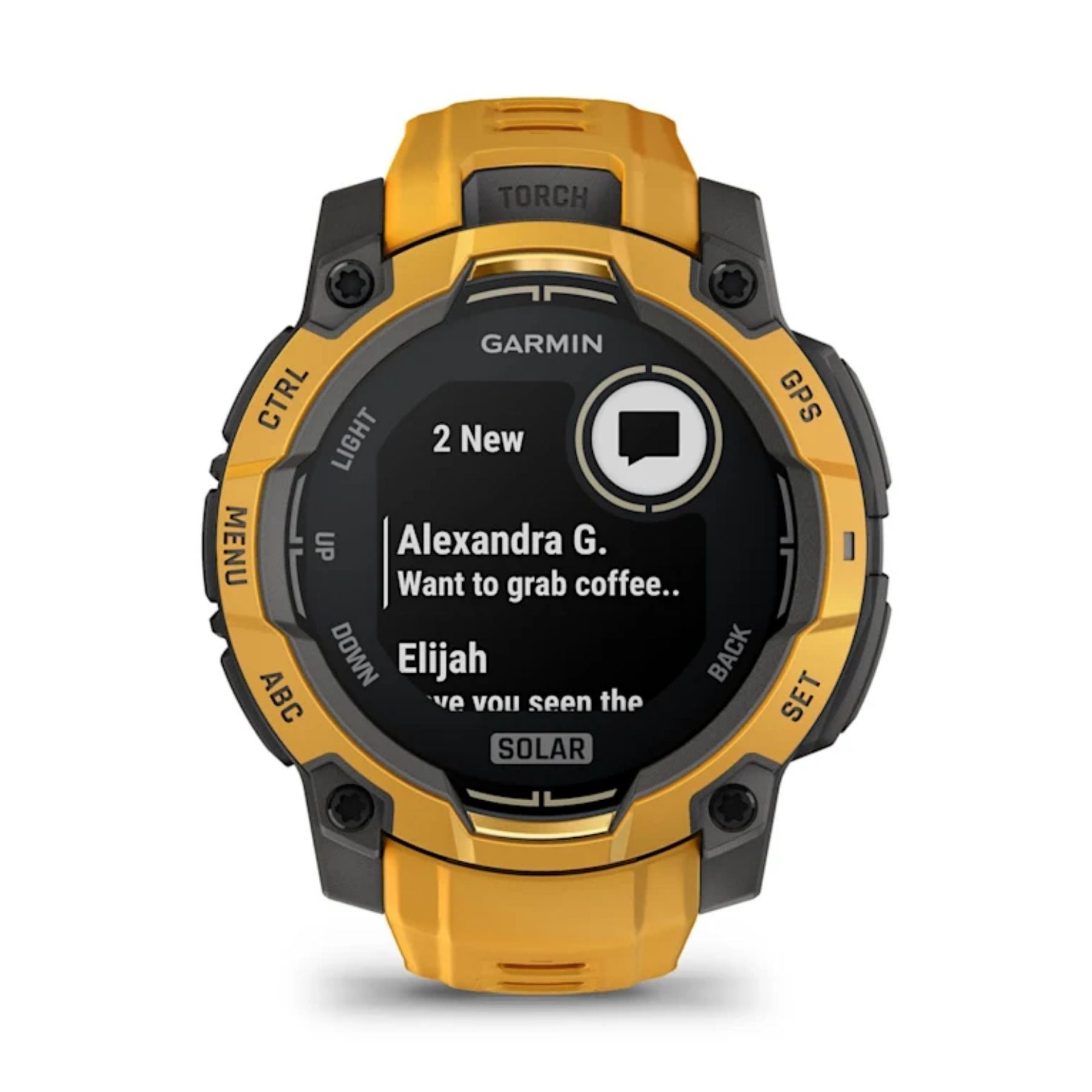 Garmin Instinct 3 Solar, 45mm, auringonkeltainen, GPS-älykello 010-02934-02