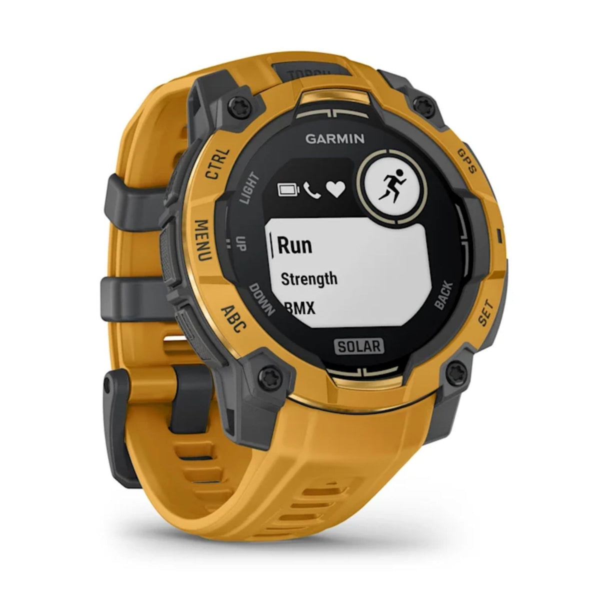 Garmin Instinct 3 Solar, 45mm, auringonkeltainen, GPS-älykello 010-02934-02