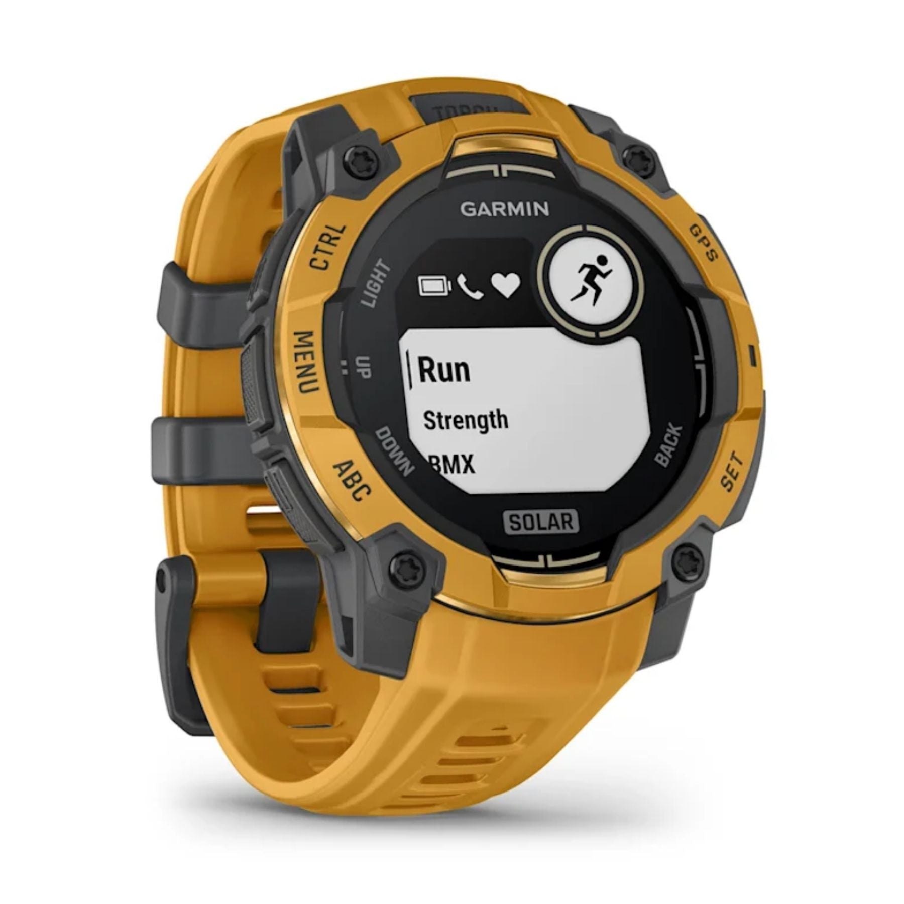 Garmin Instinct 3 Solar, 45mm, auringonkeltainen, GPS-älykello 010-02934-02