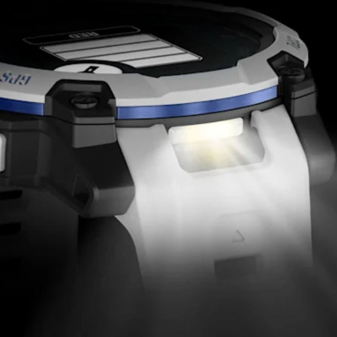 Garmin Instinct 3 Solar, 45mm, vaaleanharmaa ja sähkönsininen, GPS-älykello 010-02934-03