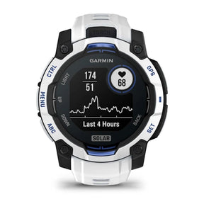 Garmin Instinct 3 Solar, 45mm, vaaleanharmaa ja sähkönsininen, GPS-älykello 010-02934-03